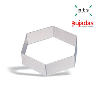 PUJADAS HEXAGON พิมพ์ขึ้นรูปอาหาร รูปทรง6เหลี่ยม ขนาด 8-24 ซม. รุ่น PUJ1-765