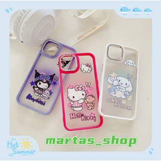 ❤️ส่งของขวัญ❤️ เคสไอโฟน 11 12 13 14 Pro Max kuromi ความนิยม แฟชั่น HelloKitty สาวน่ารักหัวใจ Case for iPhone สาวน่ารักหั