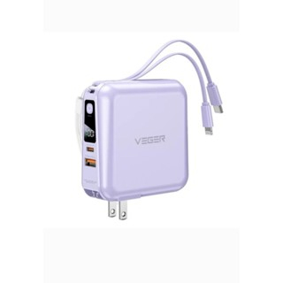 พาวเวอร์แบงค์ Veger ความจุ 15000 mAh / Wireless Charging / 22.5W Super Charge / With Built In Cable 