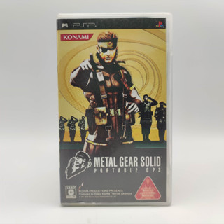 METAL GEAR SOLID portable ops SONY PSP แผ่นสภาพดี