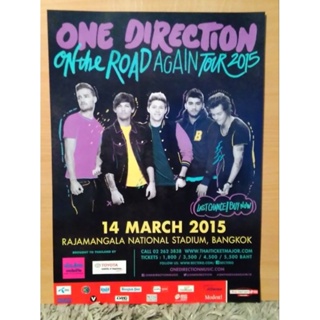 โปสเตอร์วงดนตรี One direction libe in bangkok