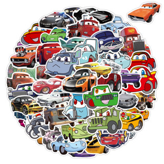 ✨พร้อมส่ง✨Cars sticker Disney McQueen แมคควีน ลาย ชินคันเซ็น โทมัส เมโลดี้ สติกเกอร์ กันน้ำ รูปแบบที่แตกต่างกัน 50pcs