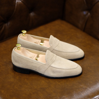 British รองเท้าหนัง Penny Full starp Loafer Suede (Unlined)