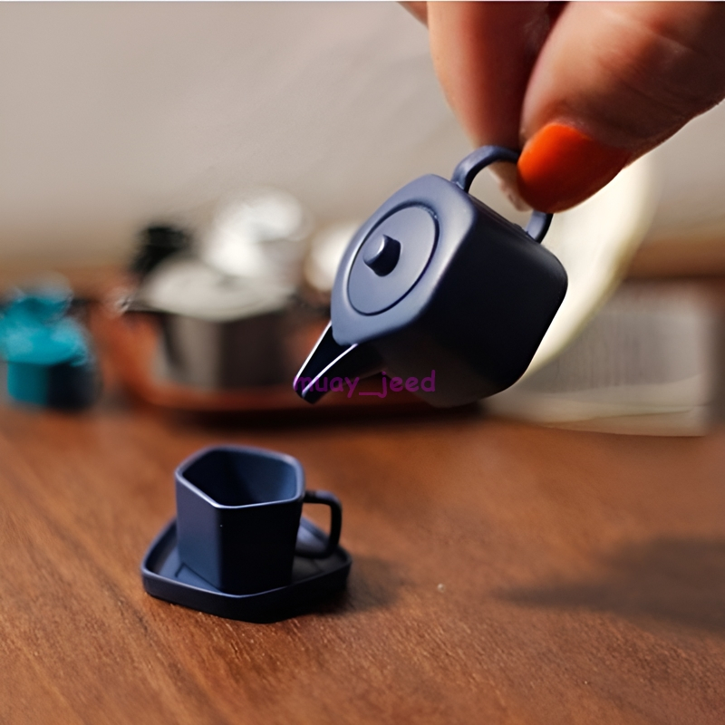 B114 ของเล่นตุ๊กตา ของจิ๋ว ถ้วยชา กาแฟ dollhouse