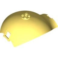 ชิ้นส่วนเลโก้ Lego Part Panel 10 x 4 x 13 Curved Tapered with Bar Handle at Each End, 4 Studs On Sid