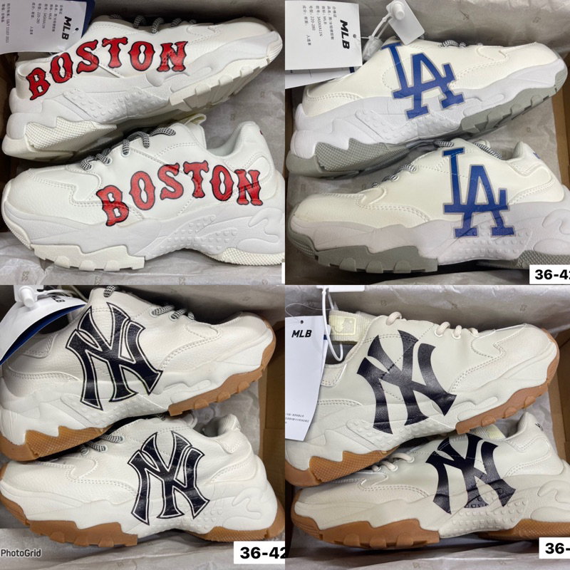 💫✨ถูกที่สุด!!พร้อมส่ง New MLB BOSTON  รองเท้ากีฬารองเท้าอเนกประสงค์  สูง 6CM. งานเทียบแท้💕❤️