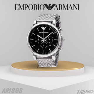 EMPORIO ARMANI รุ่นAR1808 46mm เอ็มโพริโอ อาร์มานี่ นาฬิกาผู้ชาย นาฬิกาข้อมือ ของแท้ 100%  มีพร้อมส่ง A009