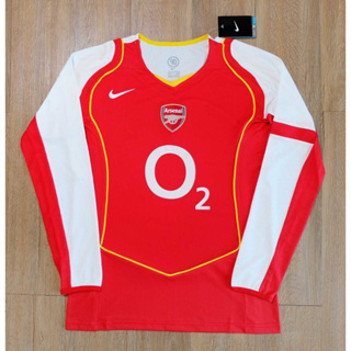 !!!เสื้อบอล ย้อนยุค อาร์เซนอล แขนยาว Retro Kit (พร้อมส่ง)