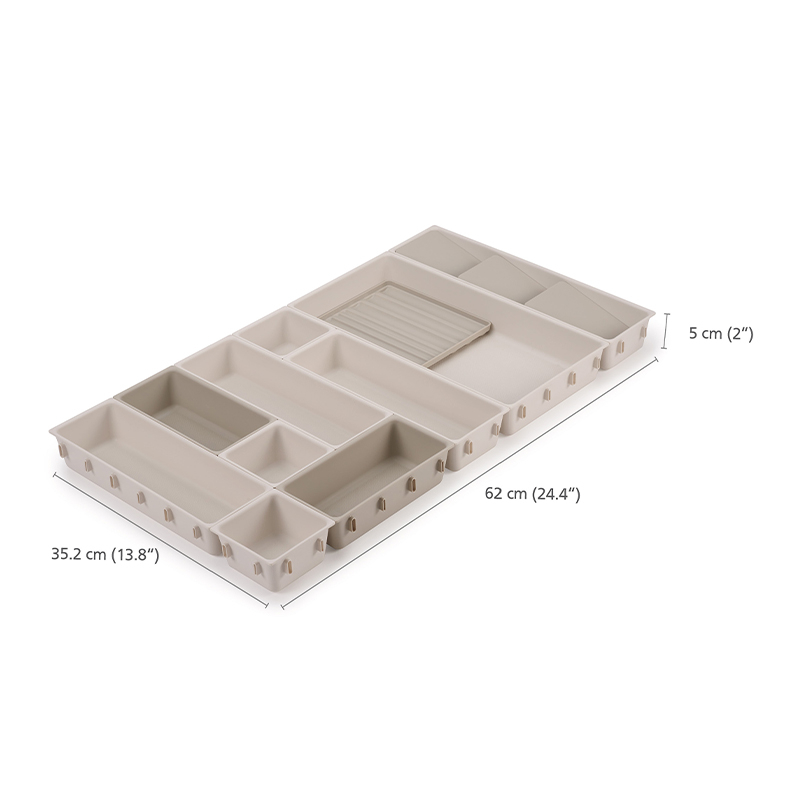 Joseph Joseph ที่เก็บอุปกรณ์แต่งหน้า 12 ชิ้น รุ่น Viva สี Shell N75010 - รูปที่ 2