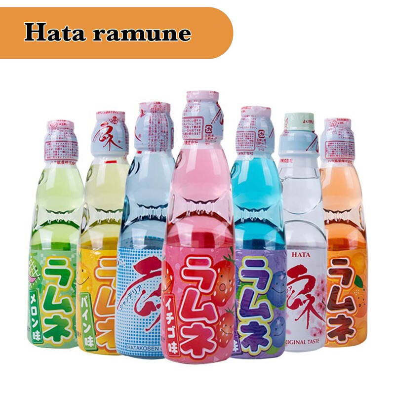 Hata kosen ramune เครื่องดื่มน้ำโซดาจากญี่ปุ่น 200ml