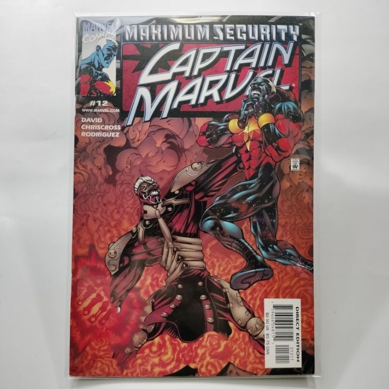 MARVEL COMIC - Captain Marvel #12 (2001, MARVEL) MARVEL COMIC หนังสือ, Marvel comic book.