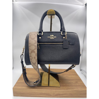 [ของแท้100%มือ2]กระเป๋าสะพายข้าง COACH C8287 ROWAN SATCHEL WITH SIGNATURE CANVAS DETAIL (IMR19) [C8287IMR19]