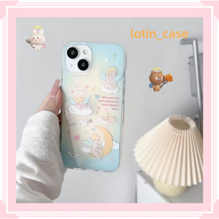 🎁ส่งของขวัญ🎁เคสไอโฟน สำหรับ 11 13 for iPhone Case 14 12 Pro Max น่ารัก แฟชั่น นางฟ้า กันกระแทก ปกป้อง เคสโทรศัพท์