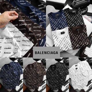 เสื้อยืดคอกลมแขนสั้นพิมพ์ลาย B▲LENCIG▲ 🏷️งานป้ายผ้าcotton