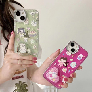 ✨สไตล์ใหม่✨เคสไอโฟน 14 Pro Max เคส for 11 12 13 Pro Max เคสพกพาสะดวก กระจกพับ กรอบโลหะ น่ารัก iPhone 13 Case