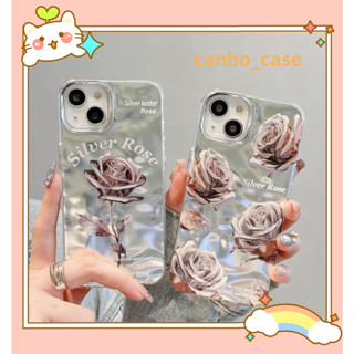 🎁ส่งของขวัญ🎁เคสไอโฟน สำหรับ 11 14 for iPhone Case 13 12 Pro Max แฟชั่น ระดับสูง ดอกกุหลาบ กันกระแทก เคสนิ่ม เคสโทรศัพท์