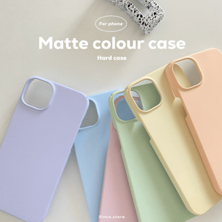 Matte colour case • เคสแข็งเนื้อแมท คลุมหัวท้าย i14-14promax 🛼 ร้านไทยส่งไว • เคสคลุมหัวท้าย เคสสกรีน • เคสพลาสติกแข็ง