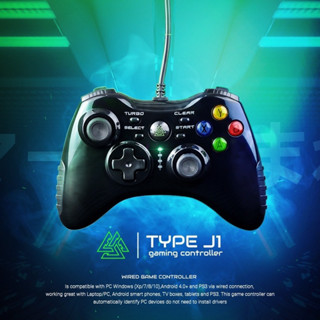 EGA TYPE J1 จอยเกมมิ่ง Gaming Joy Controller มีสาย ใช้งานกับระบบ Windows ของแท้รับประกัน 1 ปี จอยเกมส์ จอยเล่นเกมส์