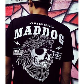 Maddogstreet ® เสี้อยืด ลาย รุ่น กระโหลกโผกผ้า แขนสั้น เสื้อยืดผู้ชาย