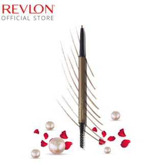 [สินค้าใหม่] Revlon ColorStay Micro Brow Pencil เรฟลอน คัลเลอร์สเตย์ ไมโคร บราว เพนซิล สีน้ำตาลเข้ม (ดินสอเขียนคิ้ว, สวยคมชัดติดทน, เครื่องสำอาง)