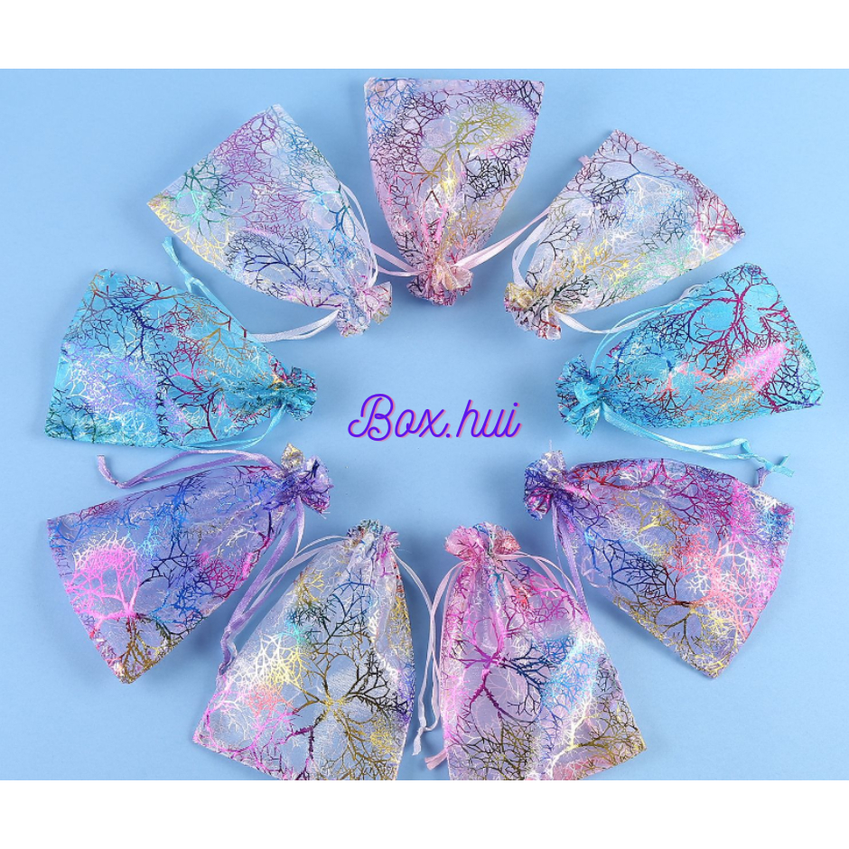 พร้อมส่ง 8H ถุงของขวัญ ของชำร่วย ใส่เครื่องประดับ ถุงหูรูด