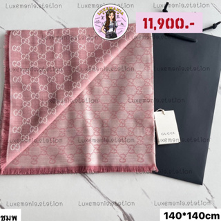 🔥ราคาพิเศษ🔥👜: New!! Gucci Scarf 48x140 cm.‼️ก่อนกดสั่งรบกวนทักมาเช็คสต๊อคก่อนนะคะ‼️