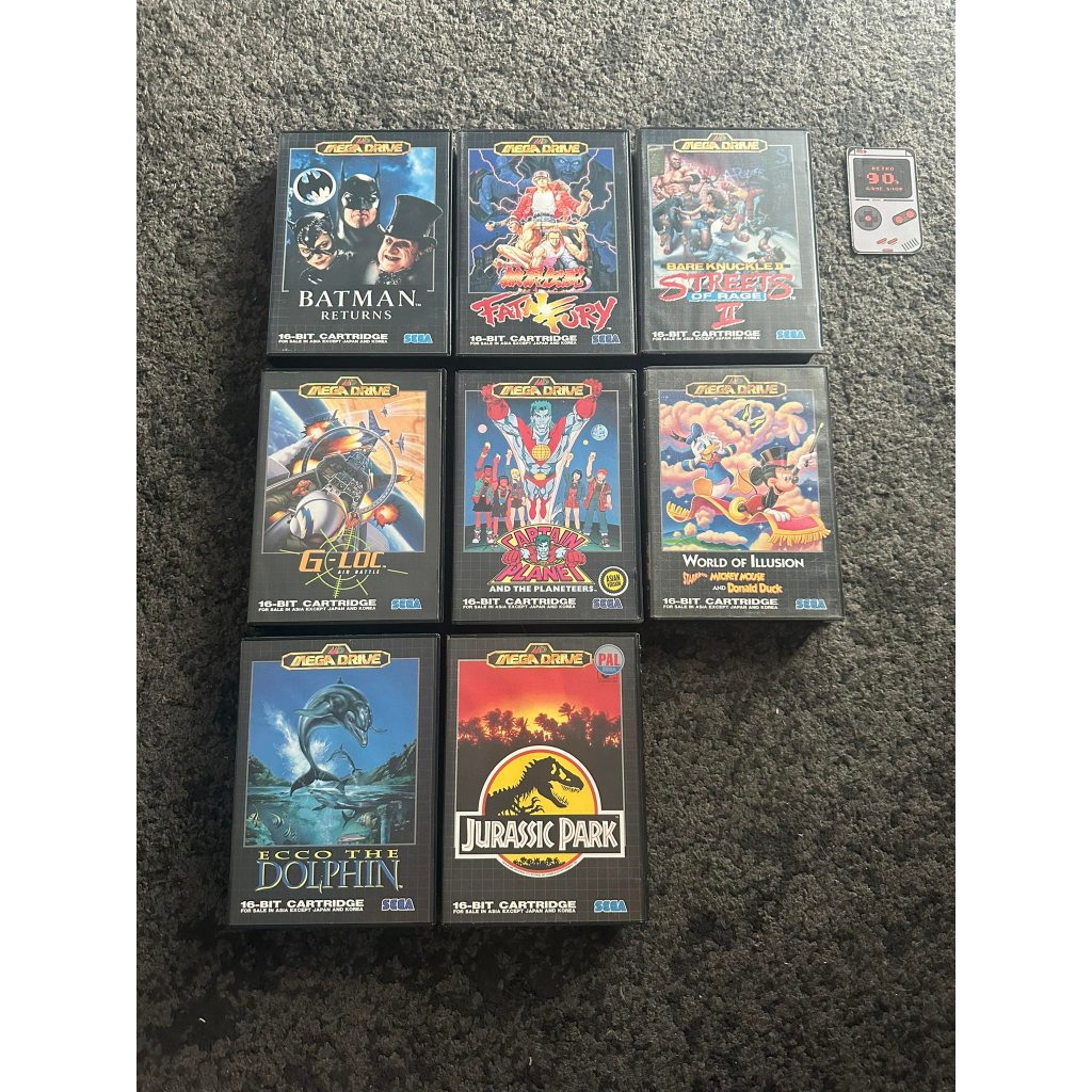 Sega Cartridge Megadrive 16 Bit  Asia Pal  Boxed / Japan