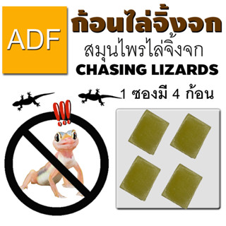 ก้อนไล่จิ้งจก ADF  1 ซอง มี 4 ก้อน สมุนไพรธรรมชาติ