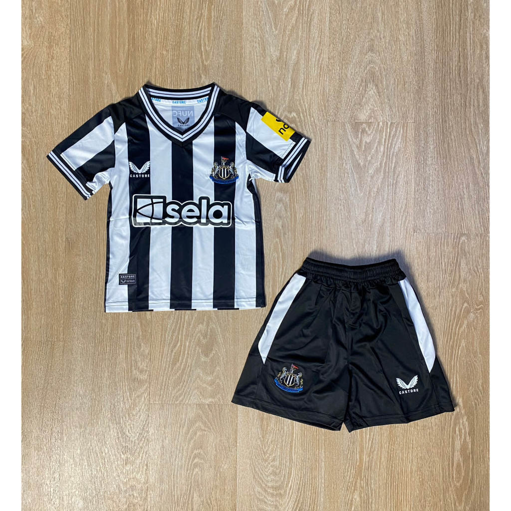 เสื้อเด็ก ทีมนิวคาสเซิล เหย้า ( ขาว-ดำ ) 23-24