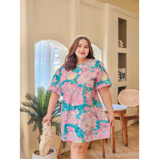 🔥Plussize🔥เดรสคนอ้วน🔥M  38-50 หน้าผ้า 52       L  50-54 หน้าผ้า 56       XL  54-62 หน้าผ้า 62