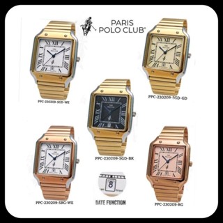 Paris Polo Club นาฬิกาผู้หญิง   สายสเตนเลส รุ่น PPC-230209