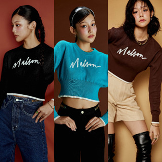 maison KEEPS Nana Long Sleeve Knitted Tops เสื้อครอป ไหมพรม แขนยาว