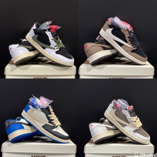 รองเท้าผ้าไบ(งานเทียบแท้100%)สินค้าลิขสิทธิ์แท้Nike Air Jordan 1 Lowรองเท้าวิ่งผู้ชายและผู้หญิง มีของพร้อมส่งค่📦