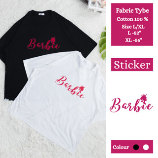 Barbie T -shirt (อก 52-56”) เสื้อยืดผ้าคอตตอน 100% Plus size