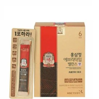 (ยกกล่อง 14 ซอง) KGC Korean Red Ginseng Extract Everytime Balance Fit CheongKwanJang ชองกวานจัง น้ำโสมแดง 14 ซอง ×10ml.