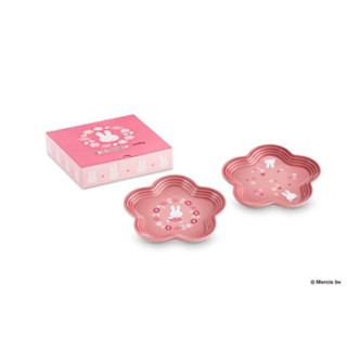 เซตจาน 2 ใบ ขนาด 19ซม Set of 2 19cm Flower Plate Miffy Decal