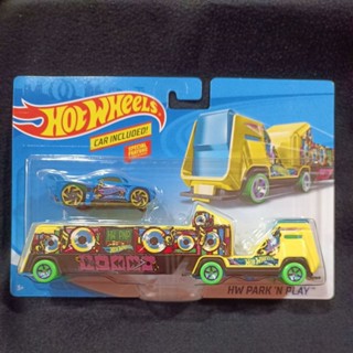 Hotwheels Car Included HW Park N Play ตัวพ่วงสามารถวางมือถือได้ครับ