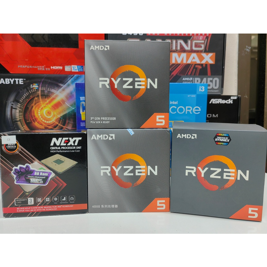 CPU AM4 Ryzen 5 2600 , R5 3500 , R5 4500 และเมนบอร์ด B450หลายรุ่น ถูกๆสุดคุ้ม