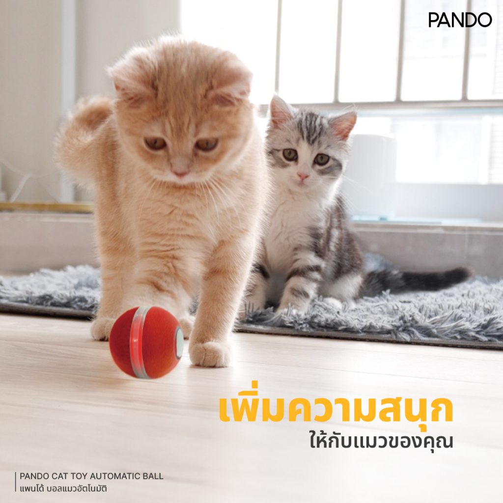 PANDO Cat Toy Automatic Ball  แพนโด้ บอลแมวอัตโนมัติ