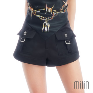 [MILIN] Gin Fizz Eng belt two side cargo functional pockets shorts กางเกงขาสั้นเอวกลางสไตล์คาร์โก้ 41