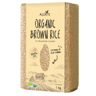 ออไรท์ ข้าวกล้อง ออร์แกนิค 1 กก. - Organic Brown Rice 1kg Allrite brand