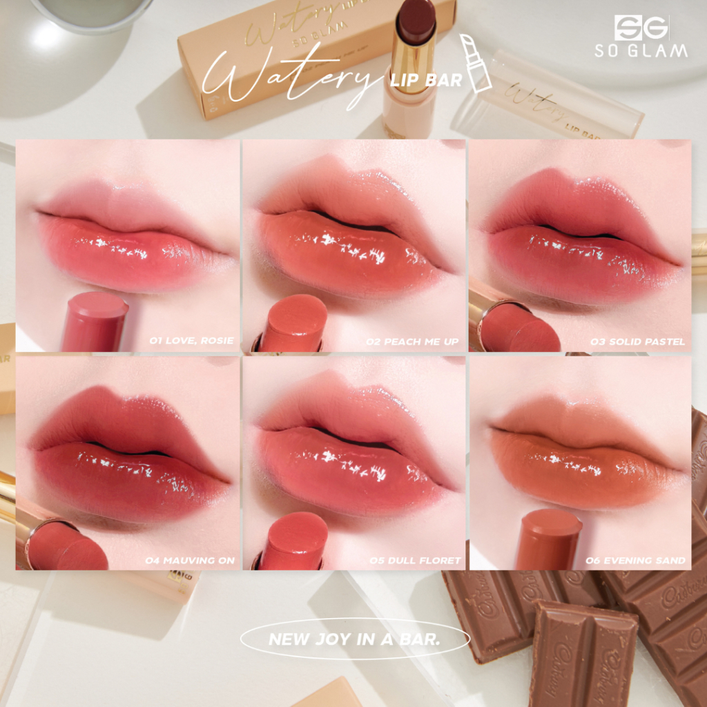 SO GLAM أحمر شفاه Watery Lip Bar ‏04 Mauving On — صورة 7