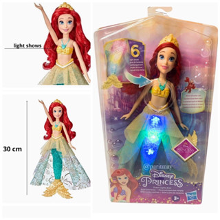 Hasbro Disney Princess Ocean Lights Ariel Doll 30 cm. มีไฟ เล่นในน้ำได้ ของแท้