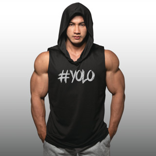 #YOLO (You Only Live Once) เสื้อฮู้ดแขนกุด Sleeveless Hoodies