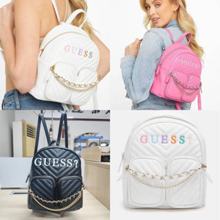 กระเป๋าเป้ guess cassic  backpack 2023 มีสายโซ่ห้อย