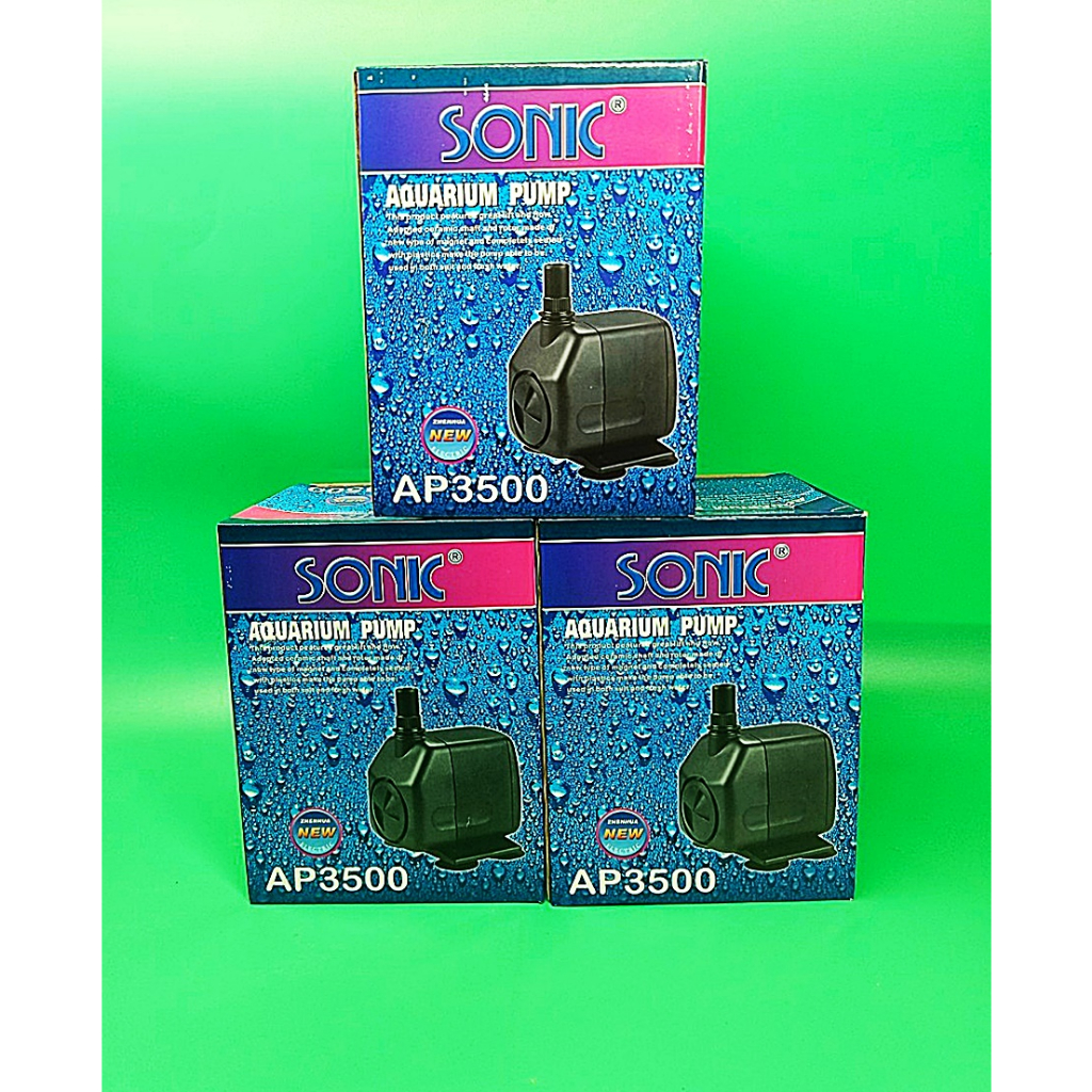 ปั๊มน้ำ Sonic AP-3500 ชุด 3,5,6,10 และ 12 ตัว ปั๊มน้ำตู้ปลา ปั๊มน้ำคุณภาพยอดนิยม(ราคาถูก) AP3500 ปั๊