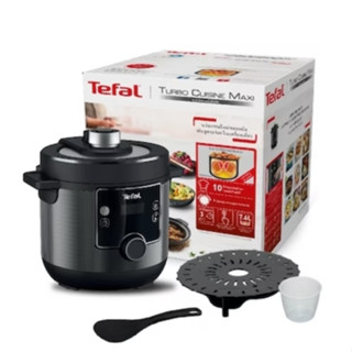 TEFAL หม้ออัดแรงดันไฟฟ้า Turbo Cuisine Maxi ขนาด 7.6 ลิตร รุ่น CY777866​ สีดำ