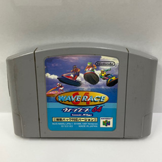 ตลับแท้ [N64] [0128] Wave Race 64: Kawasaki Jet Ski (Japan) (NUS-NWRJ-JPN)