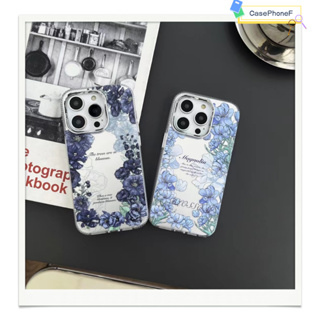 ✨ส่งของขวัญ✨เคส for iPhone 11 14 Pro Max Case for iPhone 12 13 ป้องกันการตก การป้องกัน ดอกไม้ สไตล์วรรณศิลป์ หวานสวย