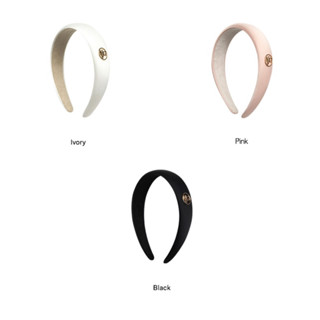 พรีออเดอร์ Marithe รุ่น Circle Logo Satin Hair Band